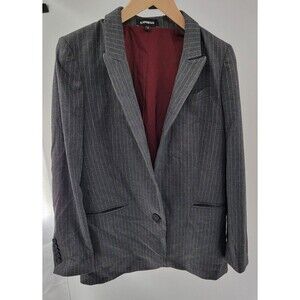 Express Pin Striped Stretch Blazer